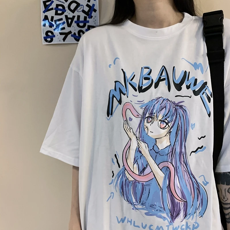 New Summer T-shirt Men Women Preppy Style Vintage Harajuku Cartoon Anime Print Tees Casual Loose Round Neck Short Sleeve Tops
New Summer T-shirt Men Women Preppy Style Vintage Harajuku Cartoon Anime Print Tees Casual Loose Round Neck Short Sleeve Tops