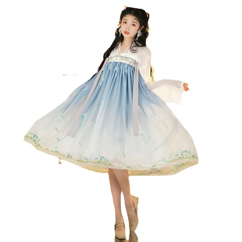 Hanfu Women's Breast Length Ru Skirt Set Embroidered and Printed Han Element Spring and Summer Style
Hanfu Women's Breast Length Ru Skirt Set Embroidered and Printed Han Element Spring and Summer Style