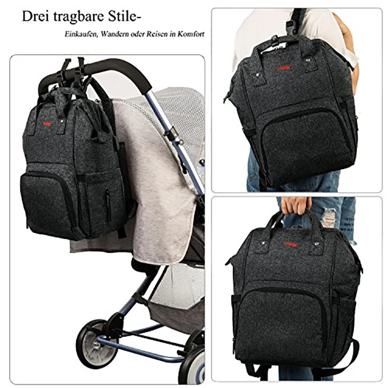 Portable Crib Nappy Backpack Bag Mummy Large Maternity Bag For Baby Multi-function Waterproof Outdoor Travel Diaper Bags
Portable Crib Nappy Backpack Bag Mummy Large Maternity Bag For Baby Multi-function Waterproof Outdoor Travel Diaper Bags
