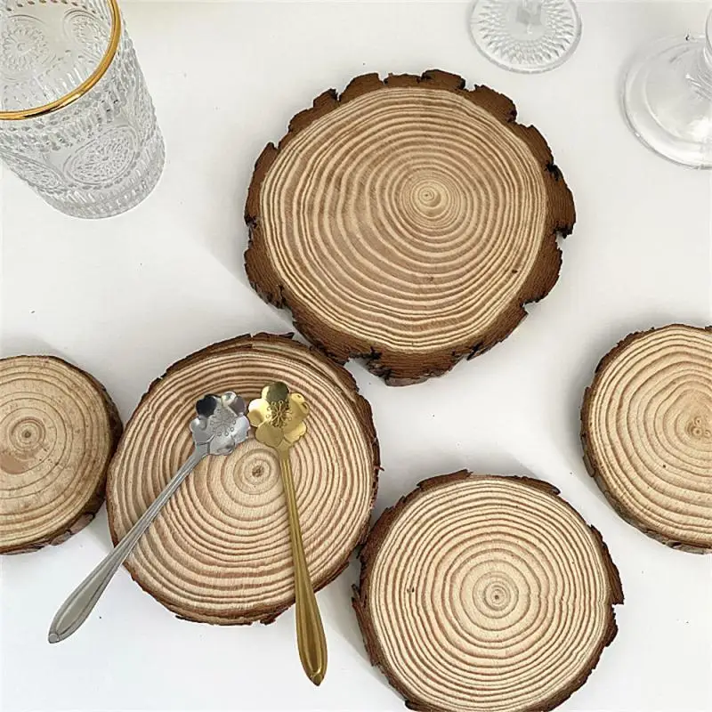 Vintage Table Mat Round Solid Wood Coaster Portable Anti-slip Mat Kitchen Gadgets Cocktail Decorative Insulation Mat Household
Vintage Table Mat Round Solid Wood Coaster Portable Anti-slip Mat Kitchen Gadgets Cocktail Decorative Insulation Mat Household