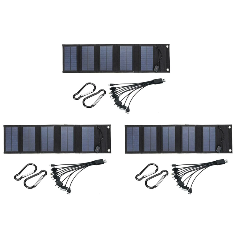 3X 12W Foldable USB Solar Panel Solar Cell Portable Folding Waterproof Solar Panel Charger
3X 12W Foldable USB Solar Panel Solar Cell Portable Folding Waterproof Solar Panel Charger
