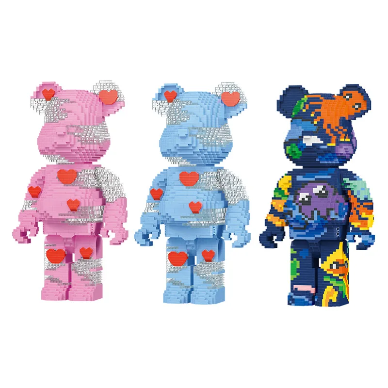 2023 New Bearbrick Micro Building Blocks Assembled 29cm 3D Model Love Graffiti Bear Mini Bricks Figures Toys For Gift with box
2023 New Bearbrick Micro Building Blocks Assembled 29cm 3D Model Love Graffiti Bear Mini Bricks Figures Toys For Gift with box