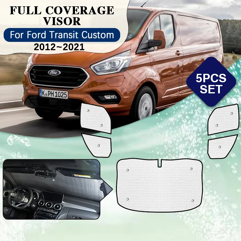 Full Covers Sunshades For Ford Transit Custom Tourneo 2012~2021 Car Sunshade Protection Windshield Window Visor Car Accessories
Full Covers Sunshades For Ford Transit Custom Tourneo 2012~2021 Car Sunshade Protection Windshield Window Visor Car Accessories