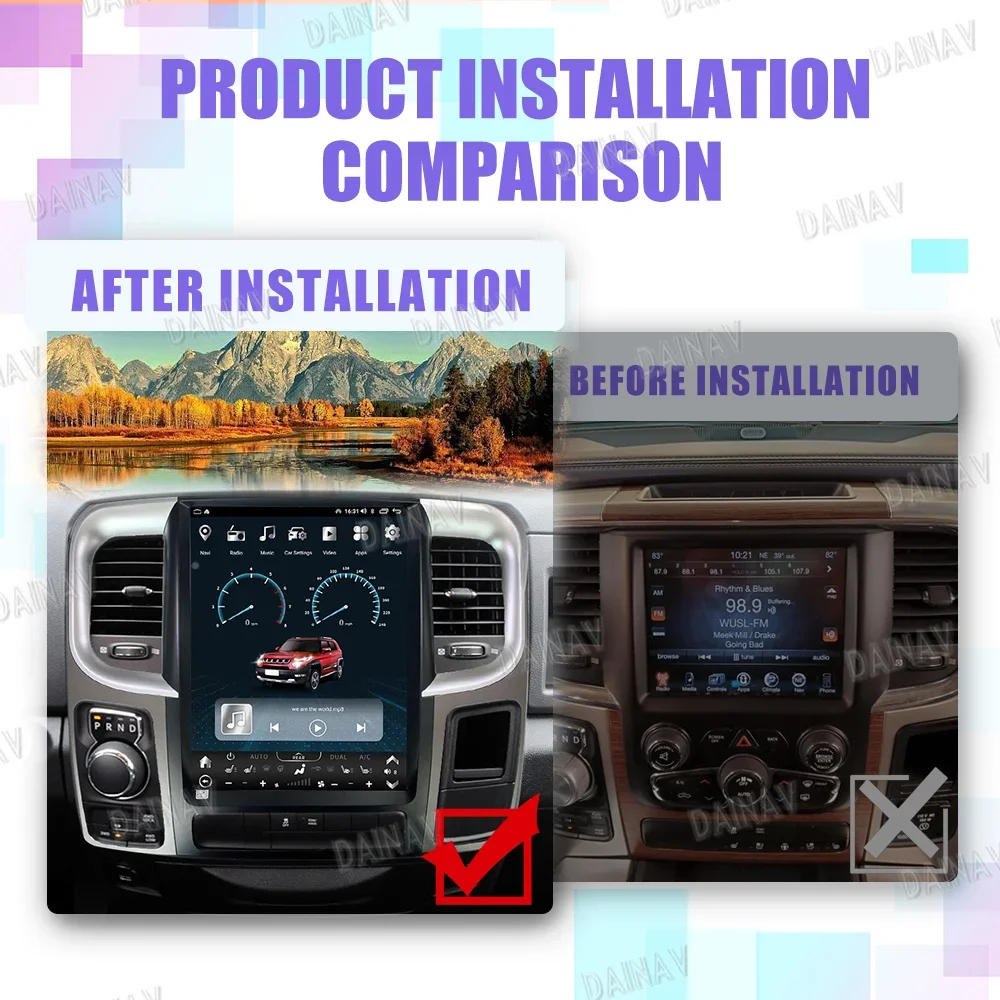 Автомобильная аудиосистема 13 дюймов Android 12 для Dodge RAM 1500 2500-2013, автомобильное радио, GPS, мультимедийный DVD-плеер Tesla, головное устройство с GPS-навигацией
Автомобильная аудиосистема 13 дюймов Android 12 для Dodge RAM 1500 2500-2013, автомобильное радио, GPS, мультимедийный DVD-плеер Tesla, головное устройство с GPS-навигацией