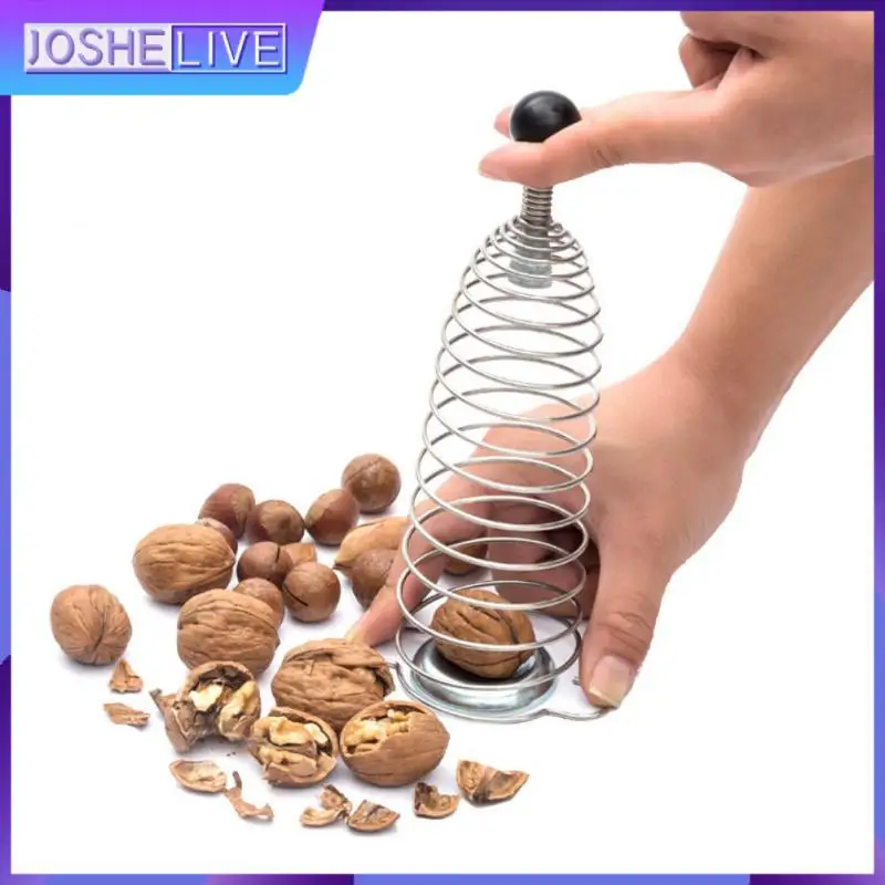 

Creative Walnut Shell Breaker Spring Nutcracker High Quality Effective 1pc Nut Shell Crusher Walnut Clip Durable Convenient