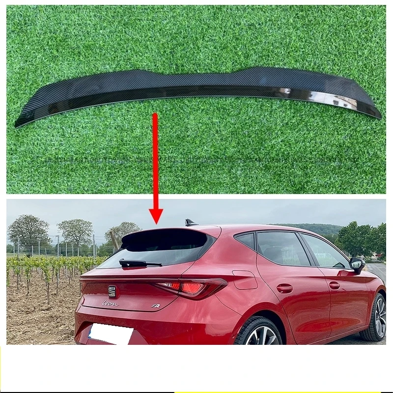 

Roof Spoiler Lip Wing For New Seat Leon Mk4 2020 2021 High Quality ABS Plastic Glossy Black Rear Spoiler Extension Car Top Wing