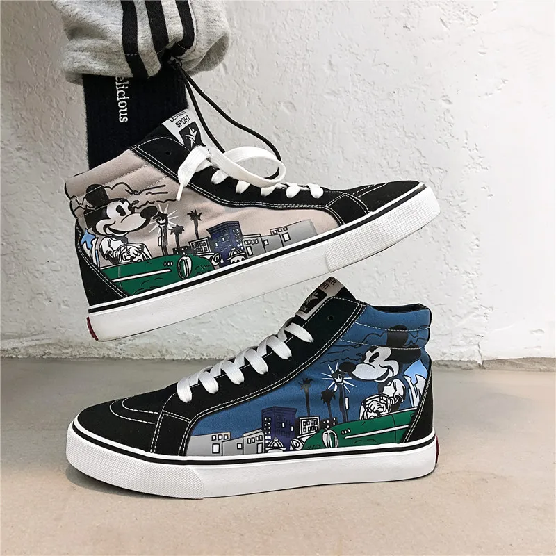 Disney Cartoon Mickey Mouse Shoes Canvas Fashion Casual Non-Slip Soft Sole Sneakers Teen Running High-Top Canvas Shoes Unisex
Disney Cartoon Mickey Mouse Shoes Canvas Fashion Casual Non-Slip Soft Sole Sneakers Teen Running High-Top Canvas Shoes Unisex