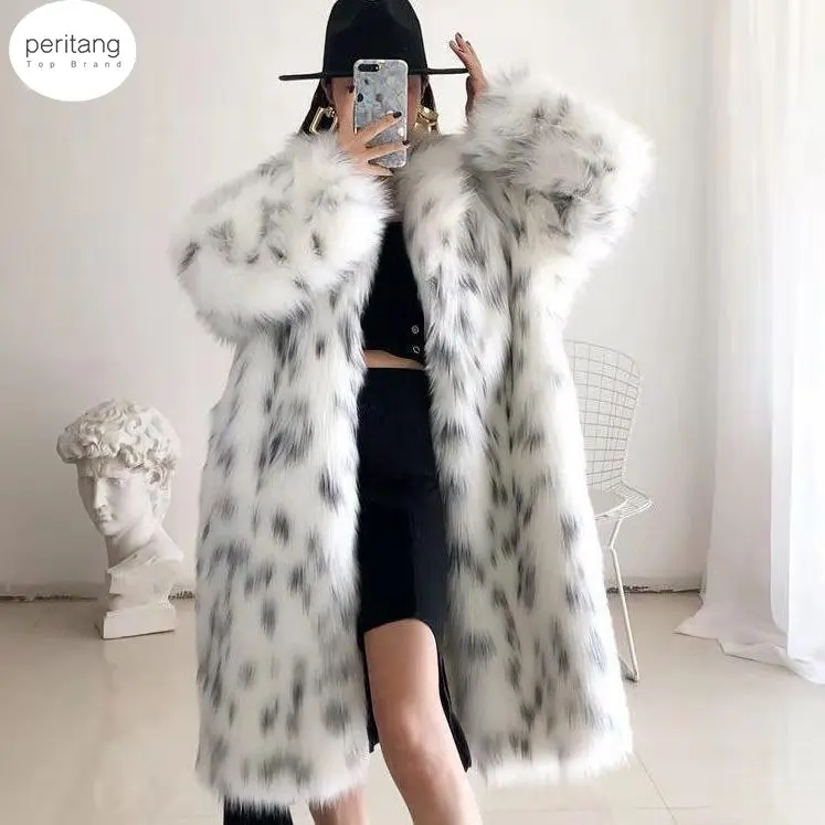 Женское длинное плюшевое пальто, утолщенное теплое пальто из искусственного меха, Осень-зима 2023 
Женское длинное плюшевое пальто, утолщенное теплое пальто из искусственного меха, Осень-зима 2023