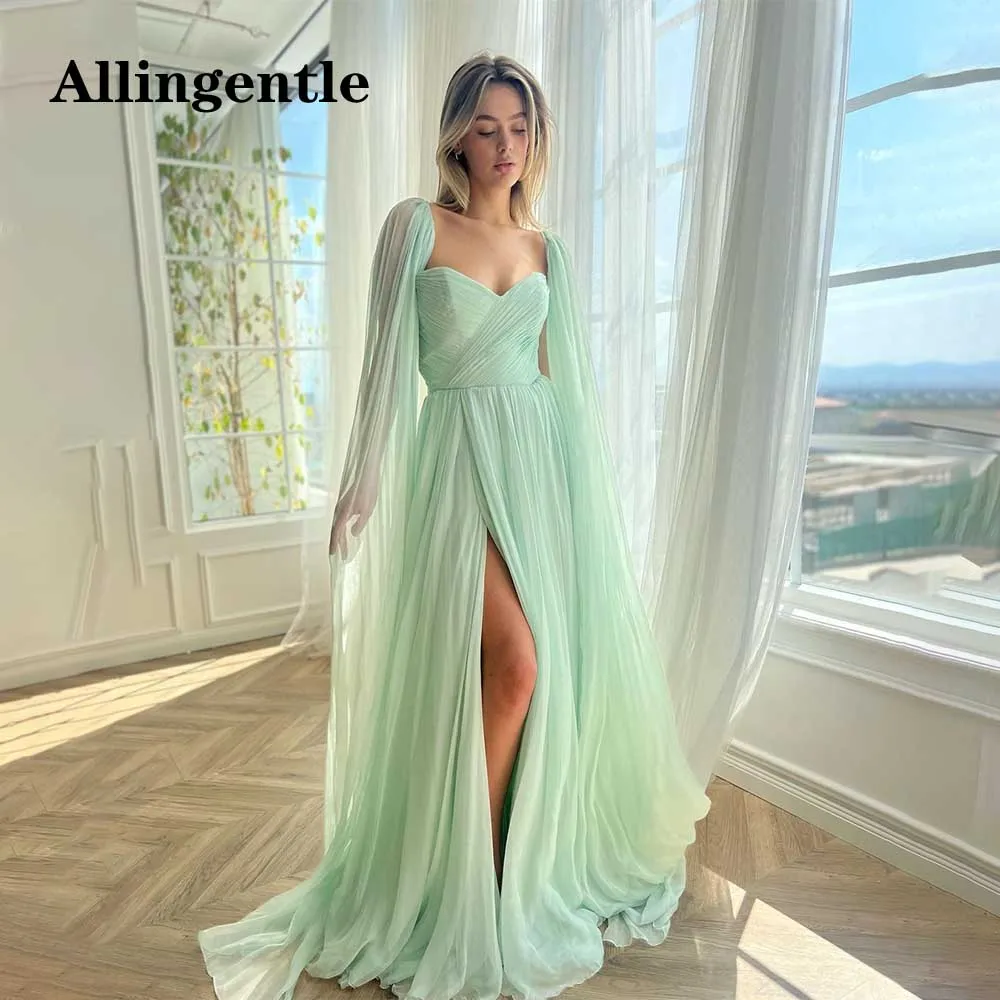 Allingentle Chiffon Prom Dresses Sweetheart Pleated Side Split Party Gowns Robes de soirée Formal Occasion Women Evening Dresses
Allingentle Chiffon Prom Dresses Sweetheart Pleated Side Split Party Gowns Robes de soirée Formal Occasion Women Evening Dresses