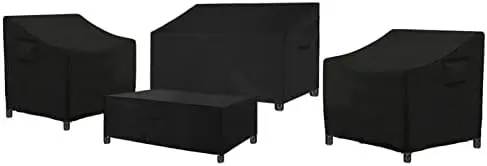 Cover Set ,Fit for 4 Pieces Outdoor Rattan, Wicker Chair Conversation Furniture Sets,Heavy Duty Durable and Water Resistant Fab
Cover Set ,Fit for 4 Pieces Outdoor Rattan, Wicker Chair Conversation Furniture Sets,Heavy Duty Durable and Water Resistant Fab