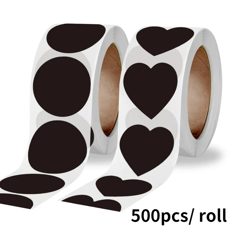 500pcs/ roll Black Round/Heart Coding dots Label Stickers kids Kitchen canning, Jars Labels Writable Paper waterproof Stickers
500pcs/ roll Black Round/Heart Coding dots Label Stickers kids Kitchen canning, Jars Labels Writable Paper waterproof Stickers