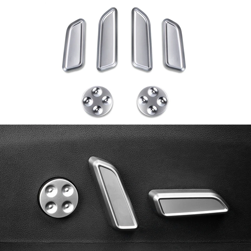 6pcs Zinc Alloy Car Seat Button Adjuster Cover Sticker Interior Decorative Frame for Tesla Model 3 2017-2022 Car Accessories
6pcs Zinc Alloy Car Seat Button Adjuster Cover Sticker Interior Decorative Frame for Tesla Model 3 2017-2022 Car Accessories