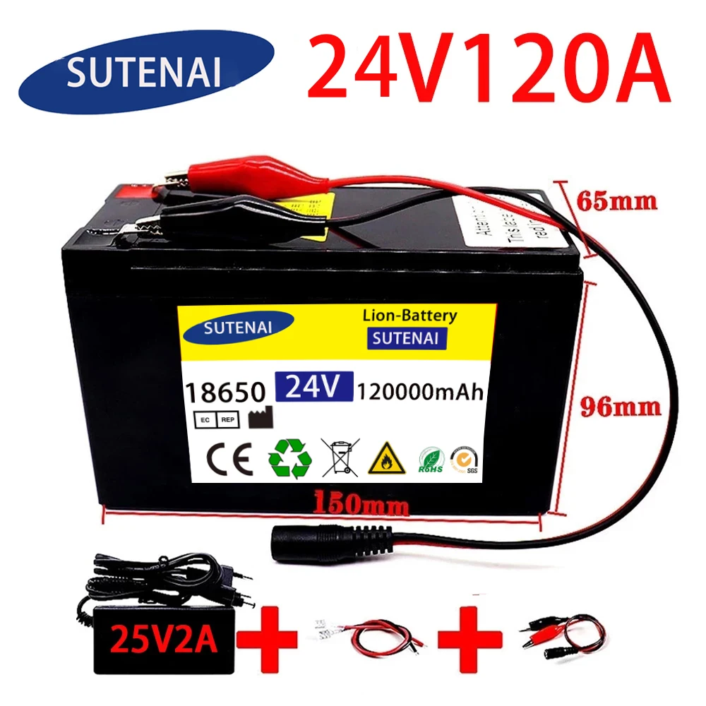 24v 120A Li Ion 18650 Battery Electric Vehicle Lithium Battery Pack 21V- 25V 35Ah 120Ah Built-in BMS 30A High Current
24v 120A Li Ion 18650 Battery Electric Vehicle Lithium Battery Pack 21V- 25V 35Ah 120Ah Built-in BMS 30A High Current