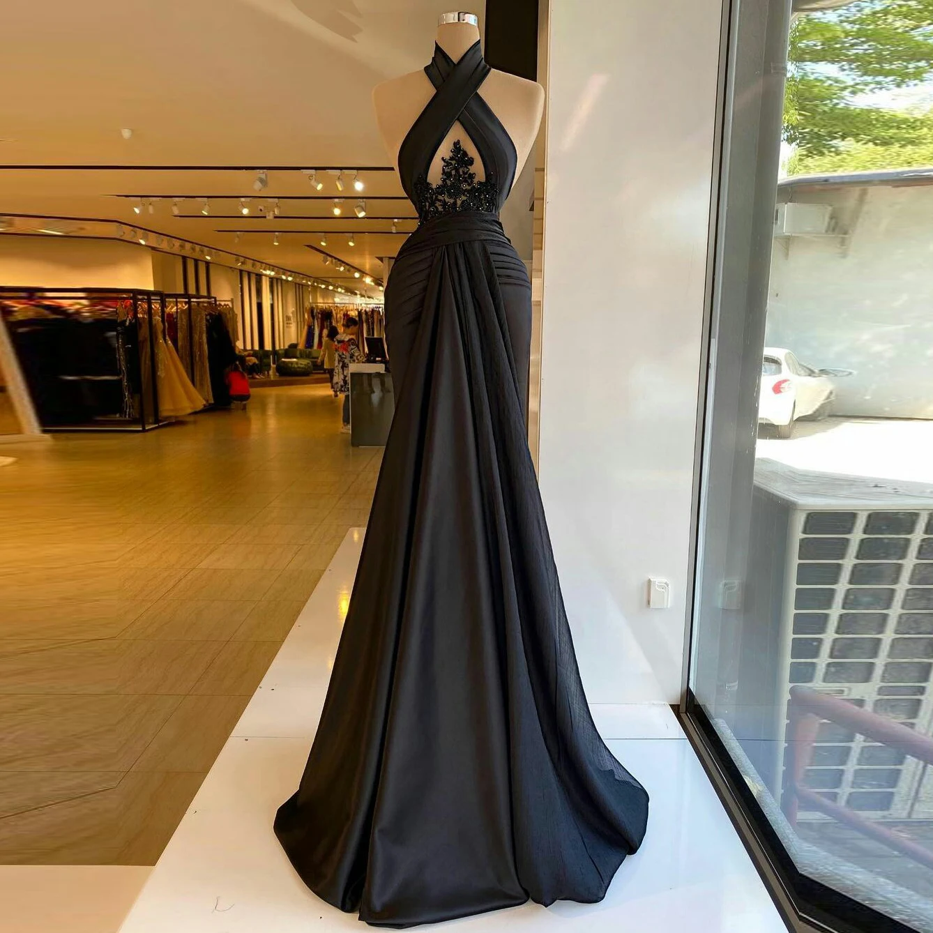 Elegant Criss Cross Evening Dresses Mermaid Applique vestido de fiesta Women Prom Gowns Custom Sleeveless Long Formal Dresses
Elegant Criss Cross Evening Dresses Mermaid Applique vestido de fiesta Women Prom Gowns Custom Sleeveless Long Formal Dresses