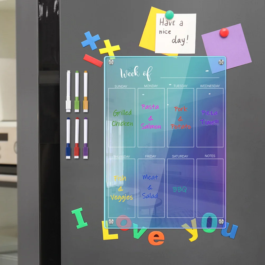 Dry Erase Board Schedule Daily Planning Kitchen Planner Clear Fridge Magnetic Message Acrylic White Boards
Dry Erase Board Schedule Daily Planning Kitchen Planner Clear Fridge Magnetic Message Acrylic White Boards