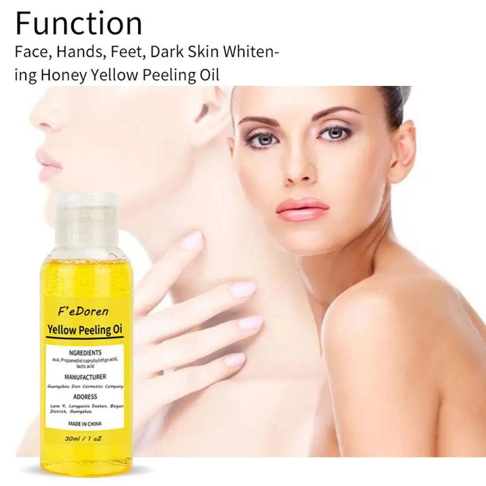 30/50ML Thai Yellow Peeling Oil Yellow Bleaching Dark Skin Retinol With Peptide Spots Blackheads Blemishes Bad Skin Care
30/50ML Thai Yellow Peeling Oil Yellow Bleaching Dark Skin Retinol With Peptide Spots Blackheads Blemishes Bad Skin Care