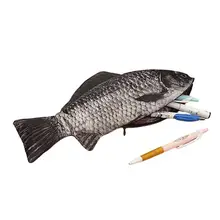 Fish Shaped Pencil Case Fish Pen Bag Fish Coin Purse Adorable Novelty & Cute Pencil Case For Boys & Girls Unique Gifts Idea