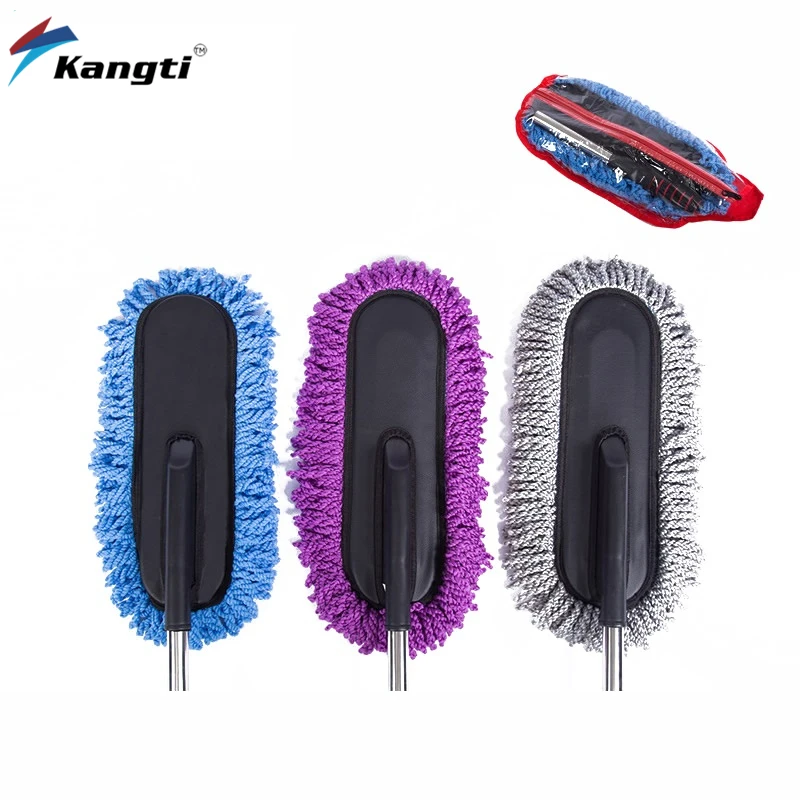 

Car wash mop duster car brush car duster car mop dust sweeping telescopic handle soft bristle wax brush wax tow