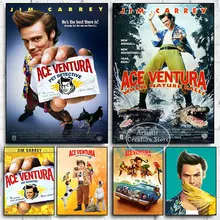 Jim Carrey Ace Ventura Classic Comedy Movie Poster Canvas Painting Print Wall Pictures Modern Family Bedroom Cinema Home Decor