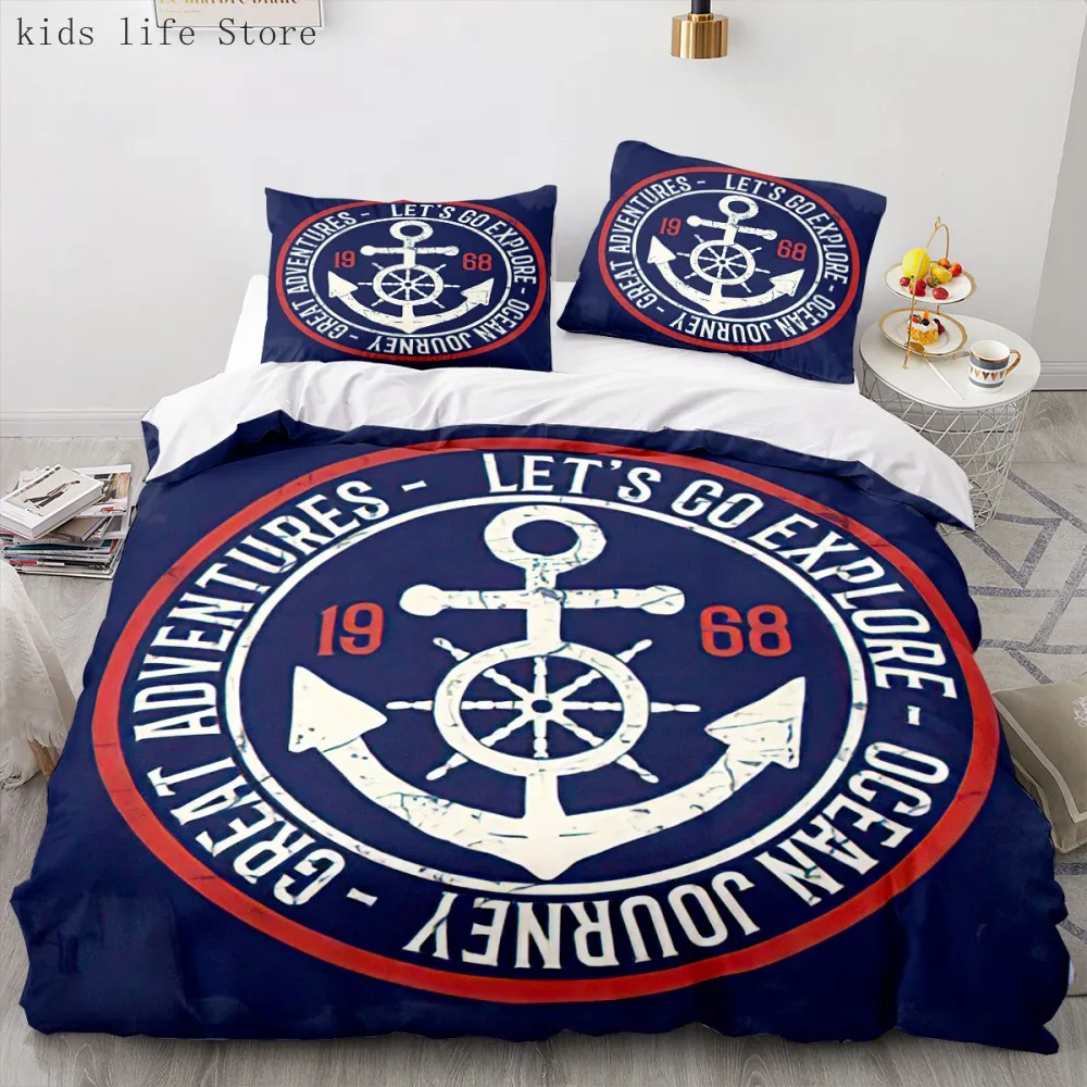 Blue Anchor Sea Bedding Set Fresh Sail Fashion Bedclothes Luxury Duvet Cover Single Double Size For Kids Adults Bedroom Decor
Blue Anchor Sea Bedding Set Fresh Sail Fashion Bedclothes Luxury Duvet Cover Single Double Size For Kids Adults Bedroom Decor