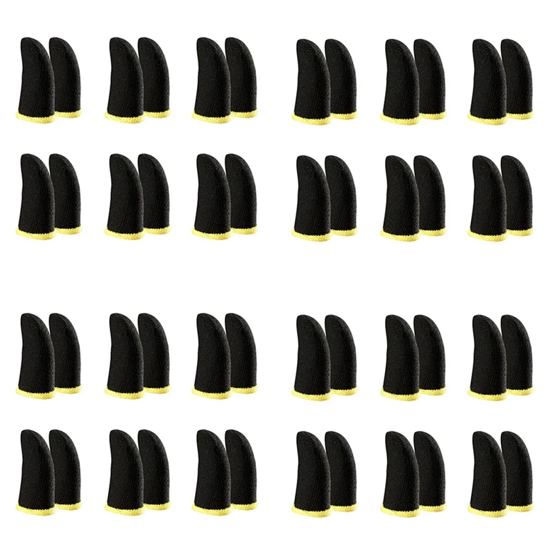 18-Pin Carbon Fiber Finger Sleeves for PUBG Mobile Games Contact Screen Finger Sleeves Black & Yellow(48 Pcs)
18-Pin Carbon Fiber Finger Sleeves for PUBG Mobile Games Contact Screen Finger Sleeves Black & Yellow(48 Pcs)