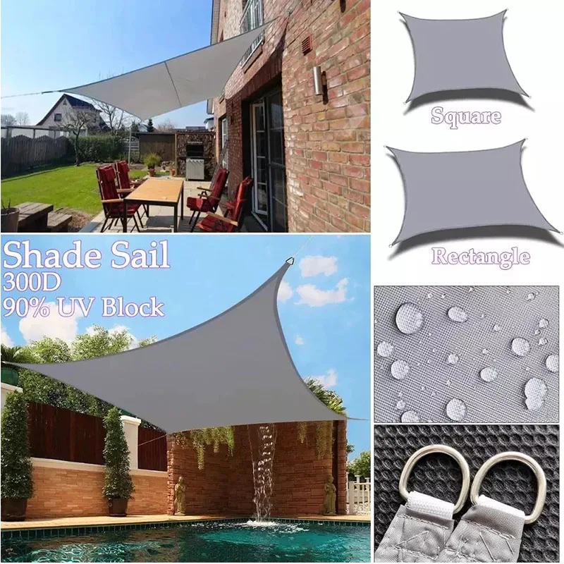 Waterproof 300D polyester awning, waterproof canvas for sun protection and anti UV rays, rectangular and square, dimensions 3x3m
Waterproof 300D polyester awning, waterproof canvas for sun protection and anti UV rays, rectangular and square, dimensions 3x3m