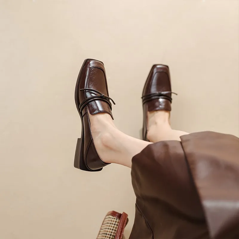 2023 Summer New Fashion Vintage Single Shoe Comfortable Sneakers Square Toe Shallow Mouth Soft Leather Loafers Women's Shoes
2023 Summer New Fashion Vintage Single Shoe Comfortable Sneakers Square Toe Shallow Mouth Soft Leather Loafers Women's Shoes