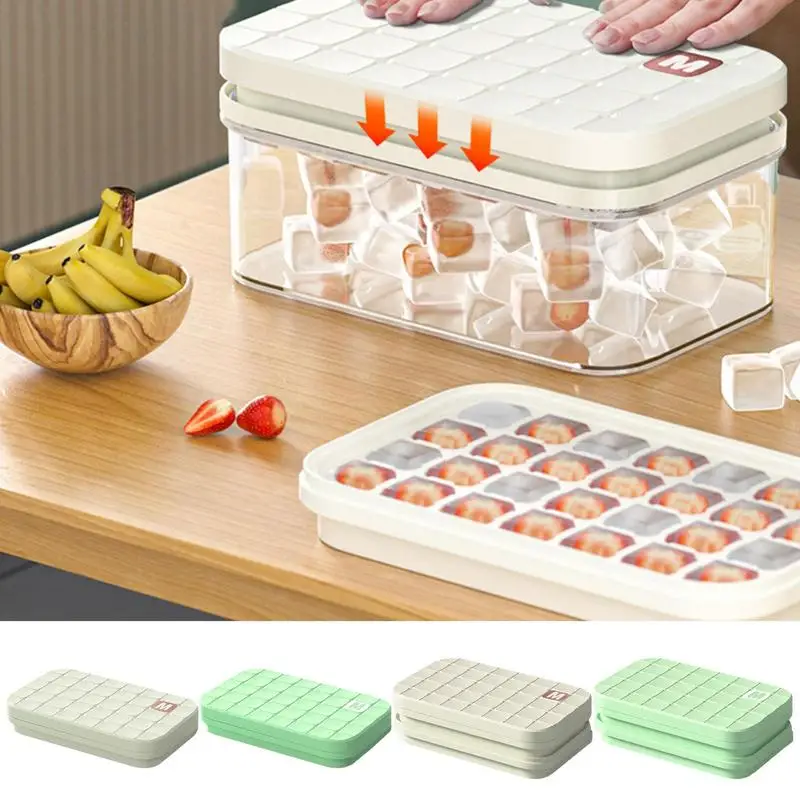 Ice Cube Tray Easy Release 28 Grid Ice Cube Tray With Lid Large Capacity Ice Cube Trays For Summer Freezer Ice Cube Trays Molds
Ice Cube Tray Easy Release 28 Grid Ice Cube Tray With Lid Large Capacity Ice Cube Trays For Summer Freezer Ice Cube Trays Molds