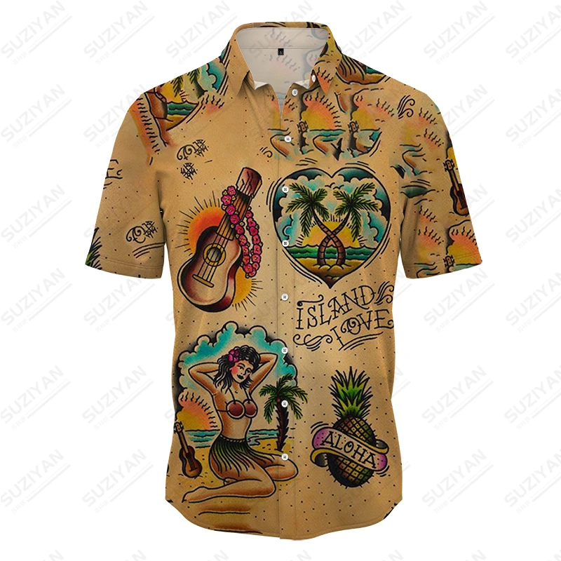 Men's Hawaiian Casual Stitching Print Shirt High -quality Street Retro Clothing Large Size Loose Fashion Trend Men's Top
Men's Hawaiian Casual Stitching Print Shirt High -quality Street Retro Clothing Large Size Loose Fashion Trend Men's Top