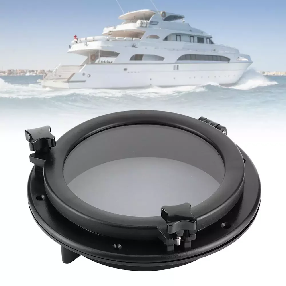 10in Marine Porthole Round Black Portlight Stalinite Window Universal for RV Boat Yacht New
10in Marine Porthole Round Black Portlight Stalinite Window Universal for RV Boat Yacht New