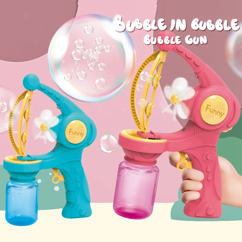 New Big Bubble Gun Kids Automatic Bubble Machines Cartoon Fans Bubbles Maker Machine Soap Bubbles Blower Outdoor Toy
New Big Bubble Gun Kids Automatic Bubble Machines Cartoon Fans Bubbles Maker Machine Soap Bubbles Blower Outdoor Toy