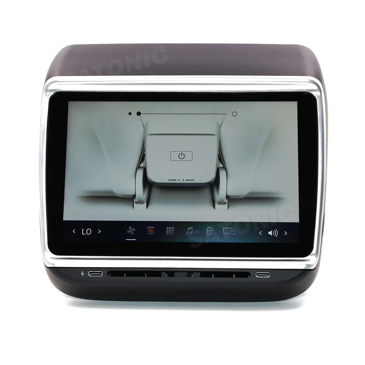 7.2” Andriod 11 Rear Entertainment Display Climate Control for Tesla Model 3/Y Wireless Carplay Video Seat Adjust 4G 32G SATONIC 
7.2” Andriod 11 Rear Entertainment Display Climate Control for Tesla Model 3/Y Wireless Carplay Video Seat Adjust 4G 32G SATONIC