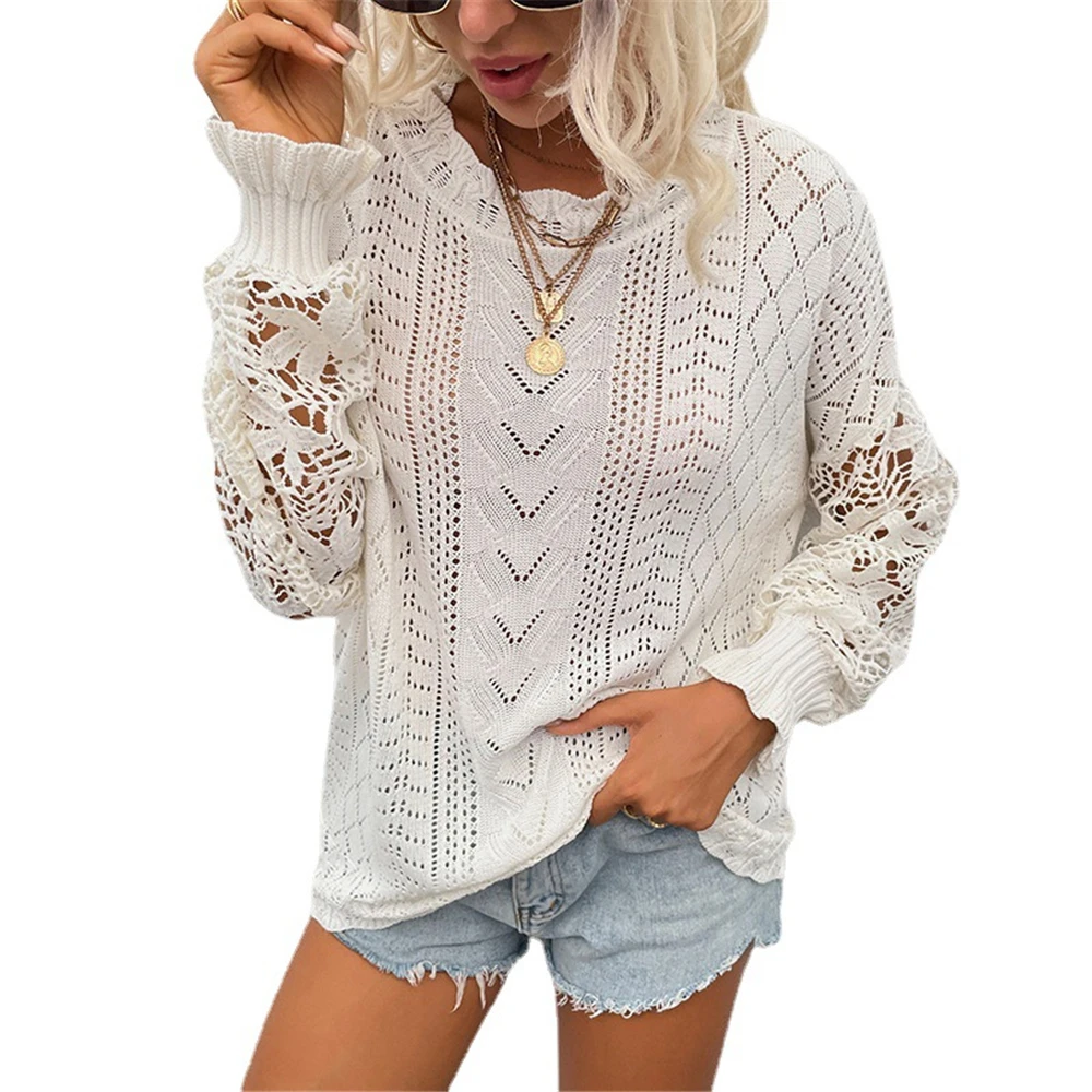 2023 New Autumn Winter Women Pullover Hollow Out Large Size Lady Knit Sweaters Flare Sleeve Bottoming Female Trendy Clothes
2023 New Autumn Winter Women Pullover Hollow Out Large Size Lady Knit Sweaters Flare Sleeve Bottoming Female Trendy Clothes
