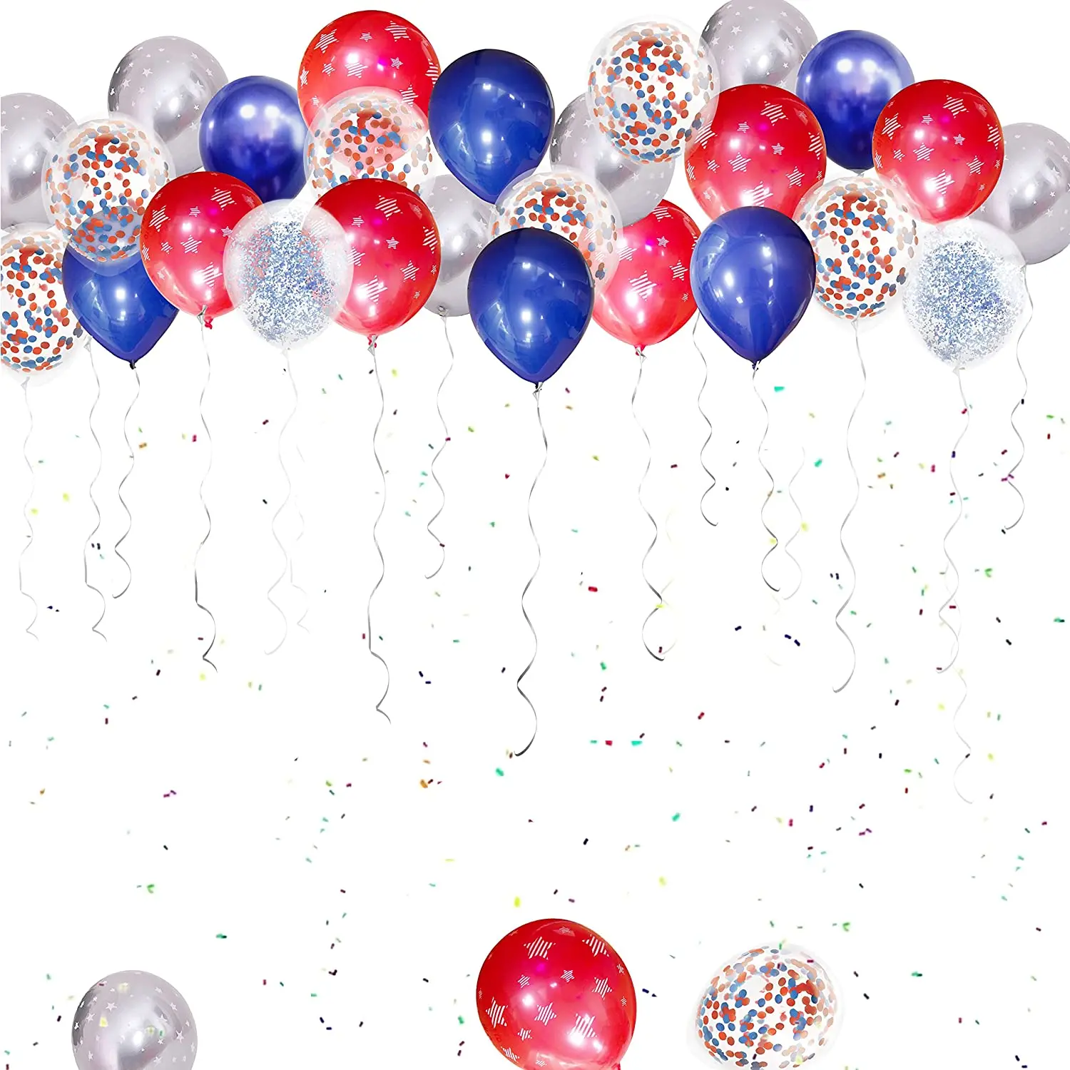 26Pcs 4th July Independence Day Red Blue White Patriotic Balloon Bouquet Decoration for Memorial Day USA Birthday Party Supplies
26Pcs 4th July Independence Day Red Blue White Patriotic Balloon Bouquet Decoration for Memorial Day USA Birthday Party Supplies