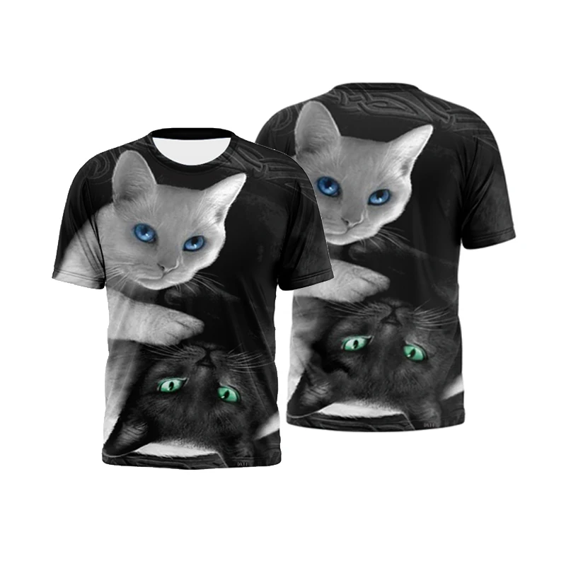 New men's women's summer T-shirts colorful Q version cat pattern fashion casual 3d printed T-shirts children's streetwear tops
New men's women's summer T-shirts colorful Q version cat pattern fashion casual 3d printed T-shirts children's streetwear tops