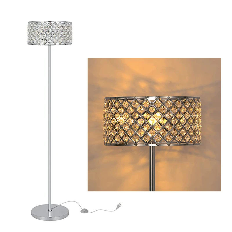 Simple Crystal Floor Lamp Modern Room Living Room Kitchen Floor Lamp Study Electroplated LED Luminaires
Simple Crystal Floor Lamp Modern Room Living Room Kitchen Floor Lamp Study Electroplated LED Luminaires