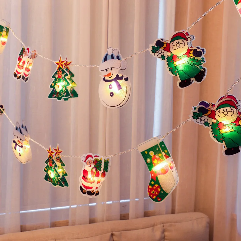 Christmas LED Lighting Chain Christmas Tree Decoration Ambience Light Elderly Pendant Painted Battery Light Small Colored Lights
Christmas LED Lighting Chain Christmas Tree Decoration Ambience Light Elderly Pendant Painted Battery Light Small Colored Lights