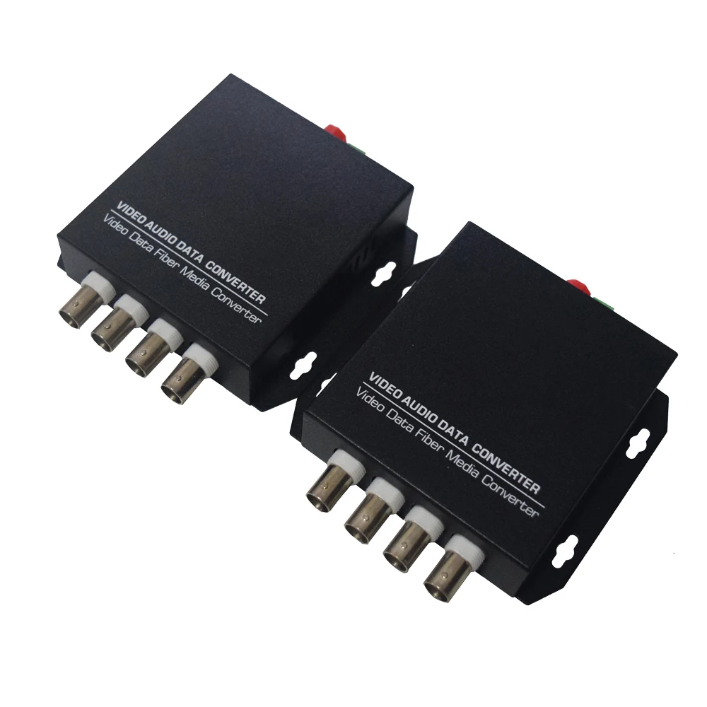 1 Pair 2 Pieces/lot 4 Channel Video Optical Converter 4V1D Fiber Optic Video Optical Transmitter & Receiver 4CH +RS485 Data
1 Pair 2 Pieces/lot 4 Channel Video Optical Converter 4V1D Fiber Optic Video Optical Transmitter & Receiver 4CH +RS485 Data
