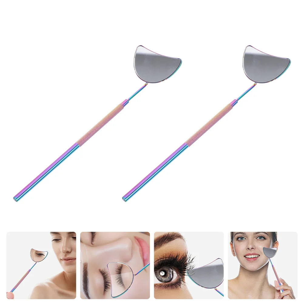 2Pcs Eyelash Extension Mirror Stainless Steel Eyelash Extension Mirror Beauty Salon Tool
2Pcs Eyelash Extension Mirror Stainless Steel Eyelash Extension Mirror Beauty Salon Tool