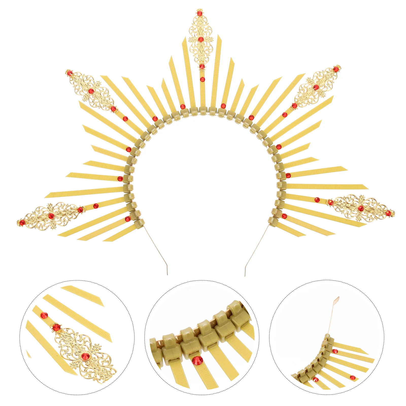 Our Lady's Halo Headband Hair Hoops Decorative Vintage Clothes Metal Cosplay Sun Rays Plastic Headdress Bridesmaid Retro
Our Lady's Halo Headband Hair Hoops Decorative Vintage Clothes Metal Cosplay Sun Rays Plastic Headdress Bridesmaid Retro