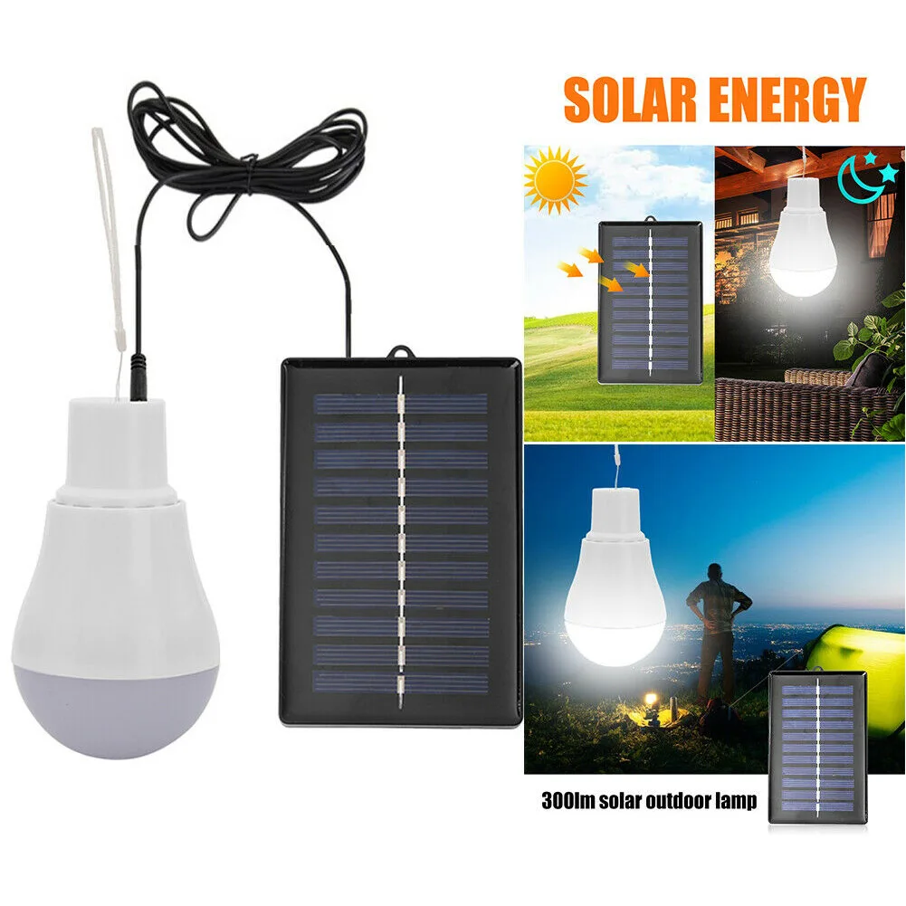 LED Lights Bulb With Solar Panel Powered Outdoor Indoor Lighting Luminaires Decor Lamp LED Bulb Yard Camping Lighting
LED Lights Bulb With Solar Panel Powered Outdoor Indoor Lighting Luminaires Decor Lamp LED Bulb Yard Camping Lighting