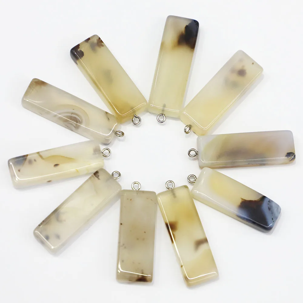 4pcs/lot New Natural Stone Chalcedony Rectangle Necklace Pendants Charms Diy Fashion Jewelry Accessories Wholesale Free Shipping
4pcs/lot New Natural Stone Chalcedony Rectangle Necklace Pendants Charms Diy Fashion Jewelry Accessories Wholesale Free Shipping