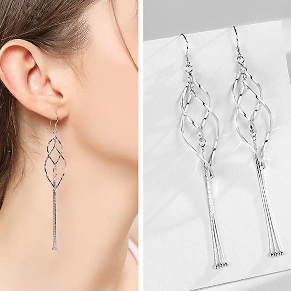 1 Pair Attractive Tassel Earrings Fine Workmanship Long Earrings Long Tassel Female Personality Tassel Dangle Earrings Decorate
1 Pair Attractive Tassel Earrings Fine Workmanship Long Earrings Long Tassel Female Personality Tassel Dangle Earrings Decorate