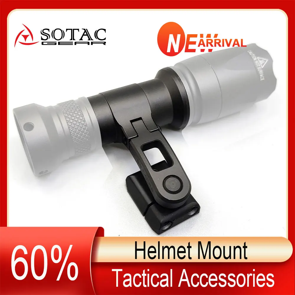 

SOTAC Tactical SS MAX Helmet Mount for SF M300 M600 Flashlight Scout Light KIJI K1 IR Illuminator OPS-CORE Helmet Accessories