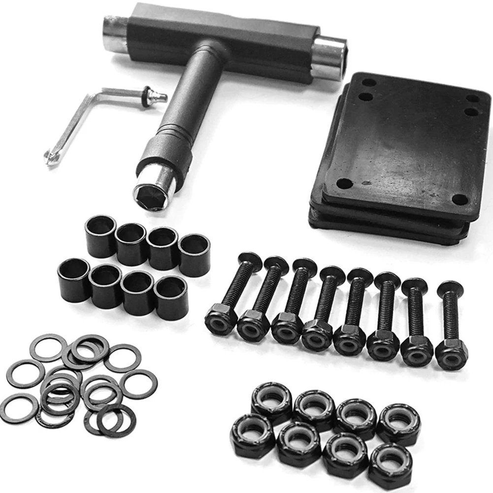 Skateboards Longboard Universal 29mm Bolts Screws 3mm Spacer With Wrench Skateboard Hardware Skate Repari Tools Kits
Skateboards Longboard Universal 29mm Bolts Screws 3mm Spacer With Wrench Skateboard Hardware Skate Repari Tools Kits
