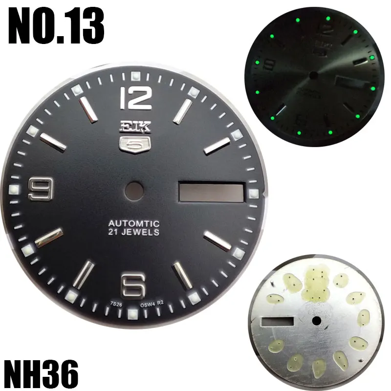 Часы наручные NH36 с циферблатом, новинка, светящиеся модифицированные часы, бутафория skx007, 28,5 мм, abalone nh36 для корон 3 ч NO.13
Часы наручные NH36 с циферблатом, новинка, светящиеся модифицированные часы, бутафория skx007, 28,5 мм, abalone nh36 для корон 3 ч NO.13