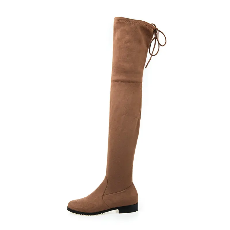 New Fashion Sexy Slim Fit Thighs Over-the-Knee Long Boots Women Comfortable Low Heel Concise Elastic Boots Retro Shoes Ladies 43
New Fashion Sexy Slim Fit Thighs Over-the-Knee Long Boots Women Comfortable Low Heel Concise Elastic Boots Retro Shoes Ladies 43