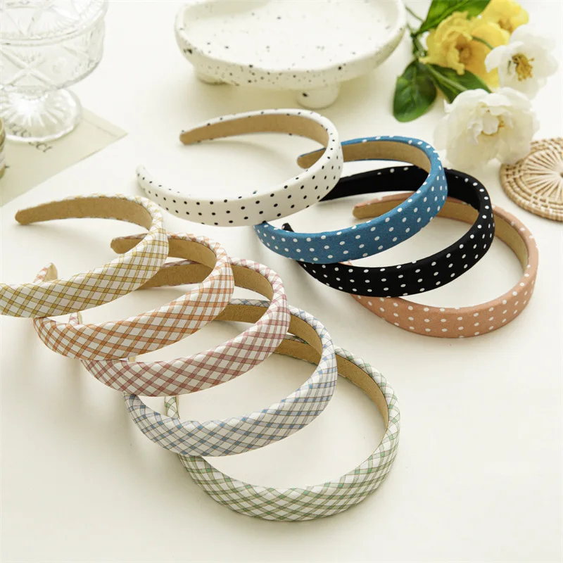 Women Sweet Headband Solid Color Polka Dot Hairband Girls Vintage Sponge Padded Head Hoop Headwear Non-slip Hair Accessories
Women Sweet Headband Solid Color Polka Dot Hairband Girls Vintage Sponge Padded Head Hoop Headwear Non-slip Hair Accessories
