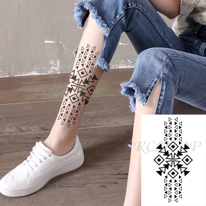 Waterproof Temporary Tattoo Sticker Triangle Geometric Arrow Pattern Fake Tatto Flash Tatoo Back Leg Arm Art for Women Men 
Waterproof Temporary Tattoo Sticker Triangle Geometric Arrow Pattern Fake Tatto Flash Tatoo Back Leg Arm Art for Women Men