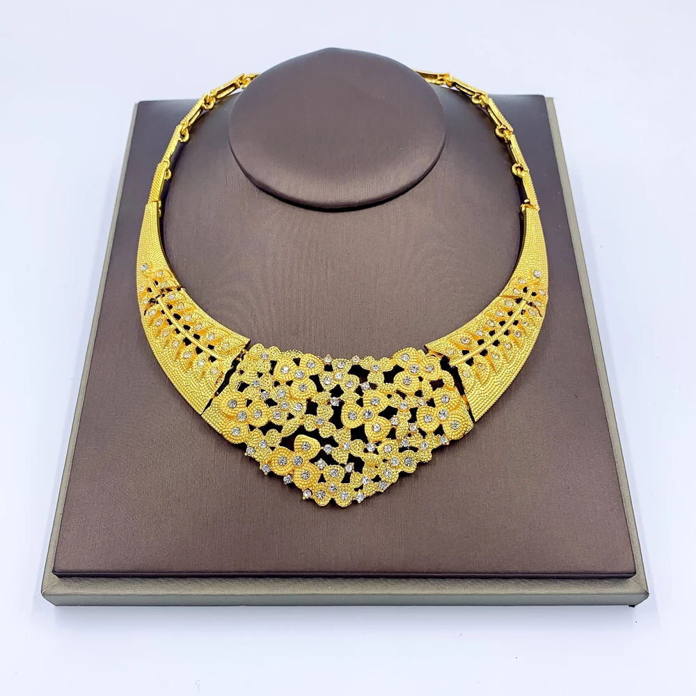 Nigeria Necklace for Women Wedding Earrings Ring Charm Bridal Bracelet Wedding Accessories Fashion Jewelry Sets
Nigeria Necklace for Women Wedding Earrings Ring Charm Bridal Bracelet Wedding Accessories Fashion Jewelry Sets